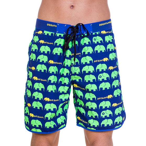 Pánské Plavky 69SLAM Krátké Boardshort Medium Elephant Green