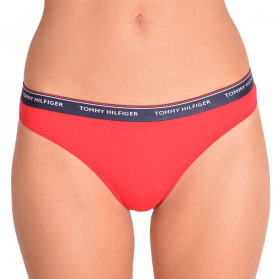 3PACK Дамски стрингове Tommy Hilfiger многоцветен (UW0UW00048 012)