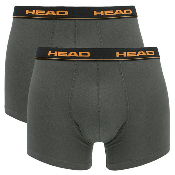 2PACK Мъжки боксерки HEAD сиви (841001001 862)