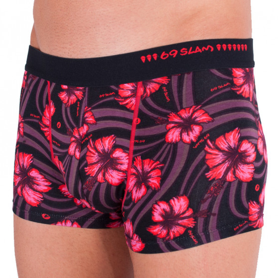 Мъжки боксерки 69SLAM hip бамбук hibiscus red