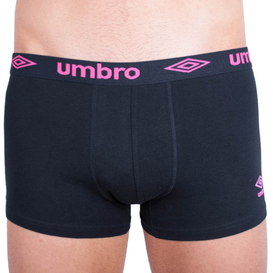 Мъжки боксерки Umbro къси черно-розови