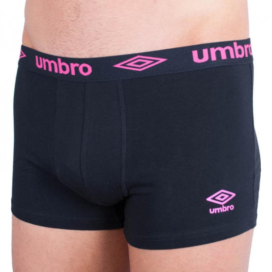 Мъжки боксерки Umbro къси черно-розови