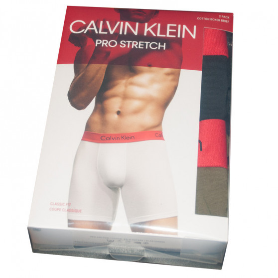 2PACK Мъжки боксерки Calvin Klein многоцветен (NB1464A-JKB)