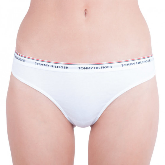 3PACK дамски стрингове Tommy Hilfiger бяла (UW0UW00048 100)