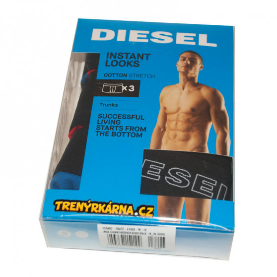 3PACK Мъжки боксерки Diesel многоцветен (00SAB2-0BATD-E3959)