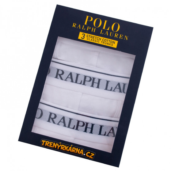 3PACK Мъжки боксерки Ralph Lauren бяла (714513424001)