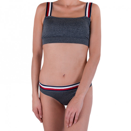 Дамски сутиен Tommy Hilfiger сив (UW0UW01220 091)