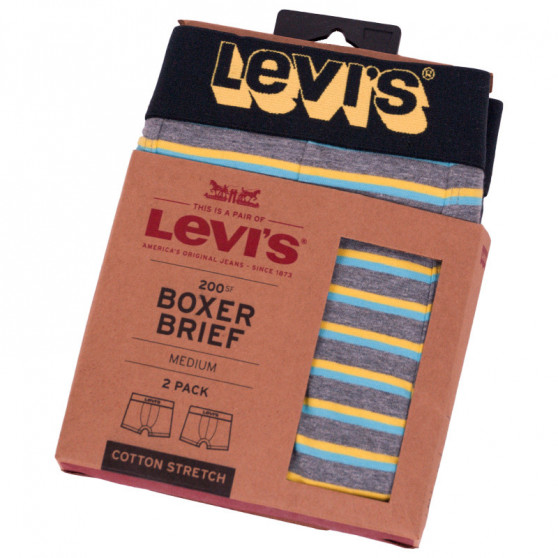 2PACK Мъжки боксерки Levis многоцветен (995004001 758)