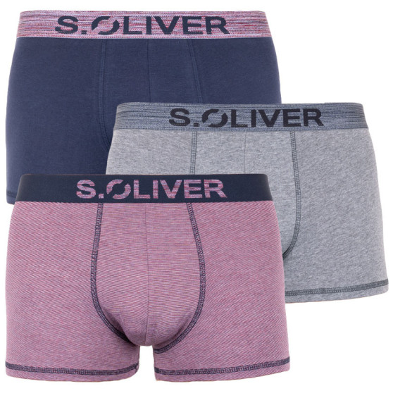 3PACK Мъжки боксерки S.Oliver в многоцветен цвят (26.899.97.4255.16B7)