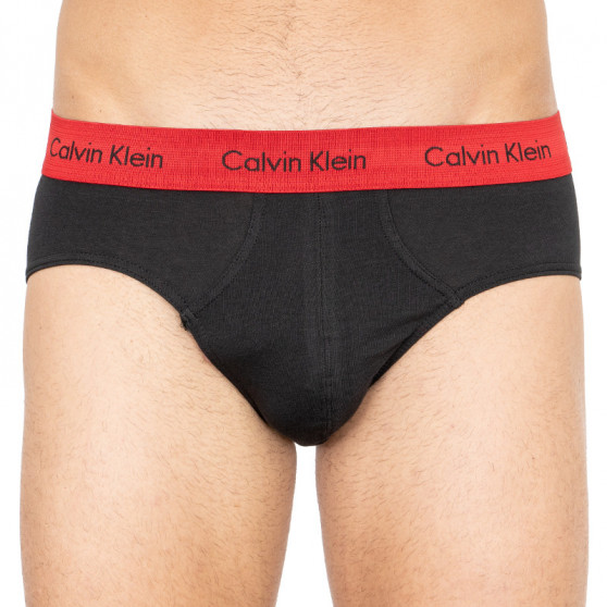 3PACK мъжки слипове Calvin Klein черено (U2661G-BZP)