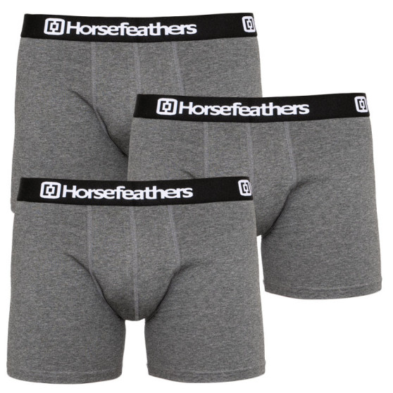 3PACK Мъжки боксерки Horsefeathers Dynasty heather anthracite (AM067B)