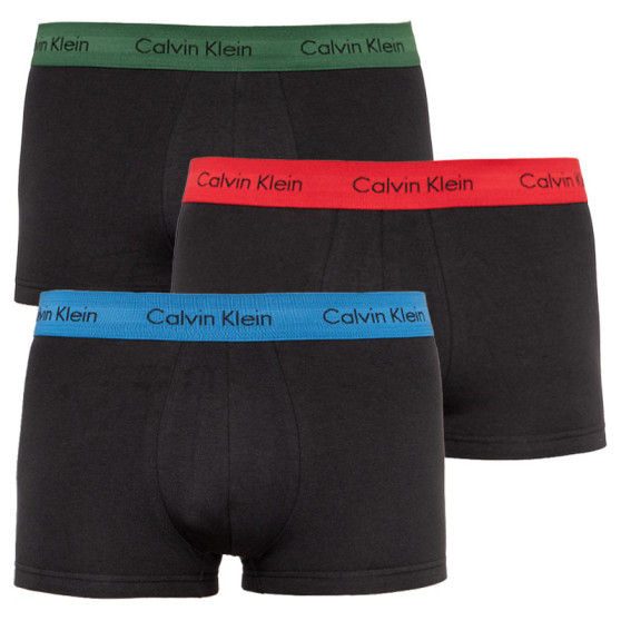 3PACK Мъжки боксерки Calvin Klein черено (U2664G-BZP)