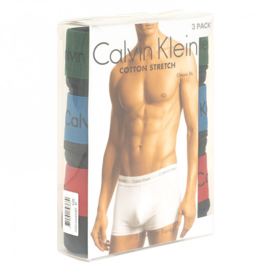 3PACK Мъжки боксерки Calvin Klein черено (U2664G-BZP)