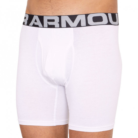 3PACK Мъжки боксерки Under Armour бяла (1327426 100)