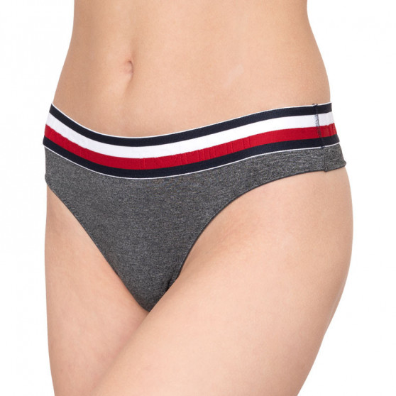 Дамски стрингове Tommy Hilfiger сив (UW0UW01065 091)