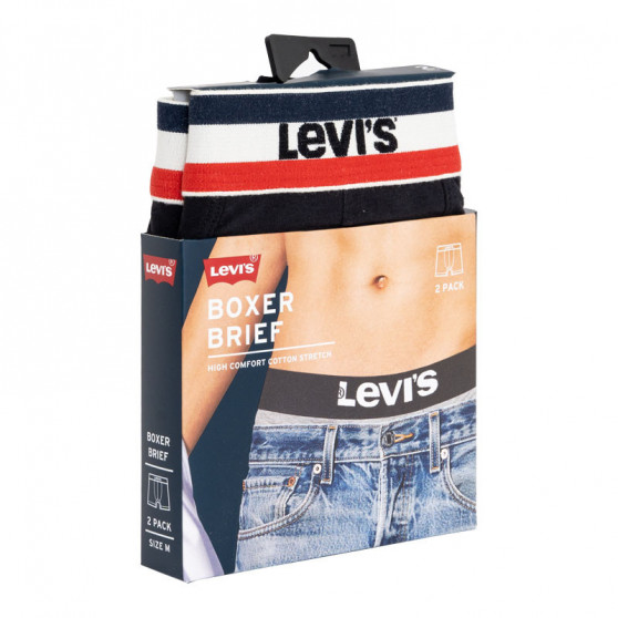 2PACK Мъжки боксерки Levis черено (905005001 200)