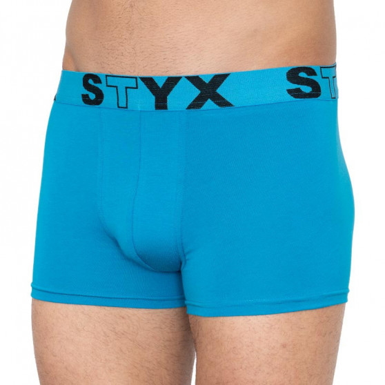 3PACK Мъжки боксерки Styx спортни еластични сини (G9676869)