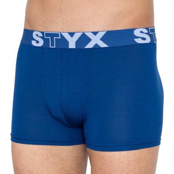 3PACK Мъжки боксерки Styx спортни еластични сини (G9676869)