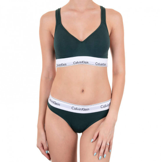 Дамски сутиен Calvin Klein тъмнозелен (F3785E-CP2)