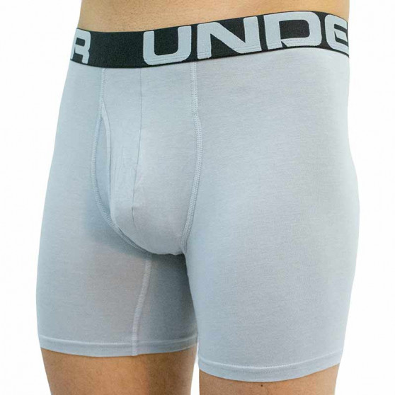 3PACK Мъжки боксерки Under Armour сиво (1363617 011)