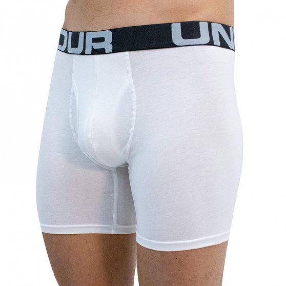 3PACK Мъжки боксерки Under Armour бяла (1363617 100)