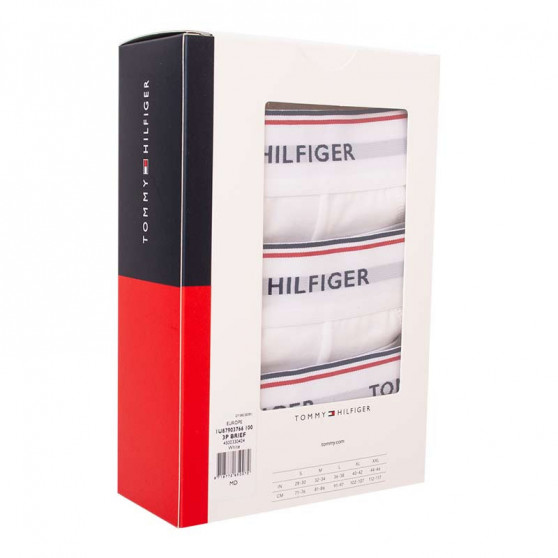 3PACK мъжки слипове Tommy Hilfiger бяла (1U87903766 100)