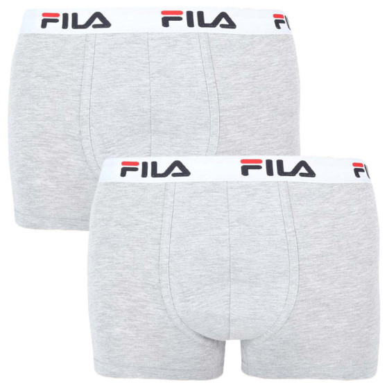 2PACK Мъжки боксерки Fila сиво (FU5016/2-400)