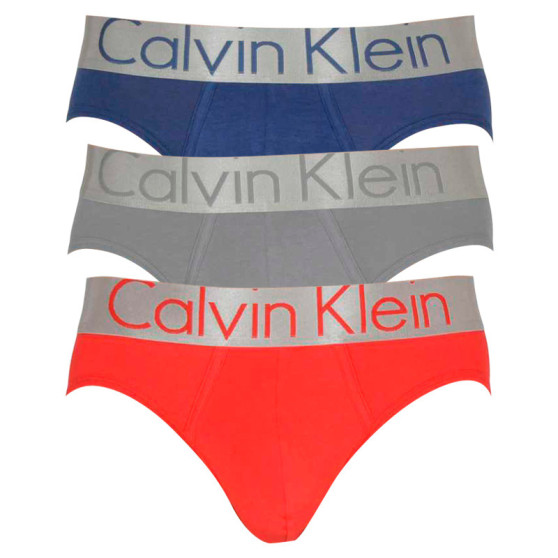 3PACK Мъжки слипове Calvin Klein многоцветен (NB2452A-KHX)