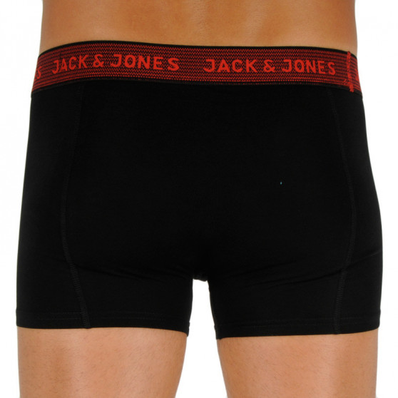 3PACK Мъжки боксерки Jack and Jones черено (12127816 - asphalt)