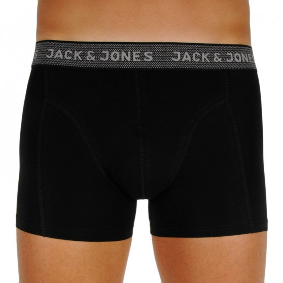 3PACK Мъжки боксерки Jack and Jones черено (12127816 - asphalt)