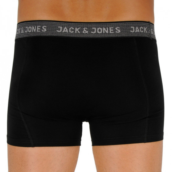 3PACK Мъжки боксерки Jack and Jones черено (12127816 - asphalt)