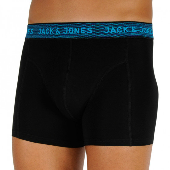 3PACK Мъжки боксерки Jack and Jones черено (12127816 - asphalt)