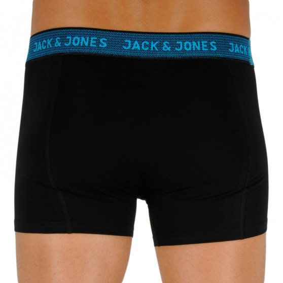 3PACK Мъжки боксерки Jack and Jones черено (12127816 - asphalt)