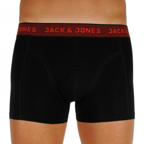 3PACK Мъжки боксерки Jack and Jones черено (12127816 - asphalt)