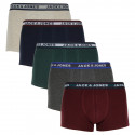 5PACK Мъжки боксерки Jack and Jones многоцветен (12165348)