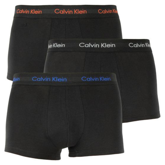 3PACK Мъжки боксерки Calvin Klein черено (U2664G-WHN)