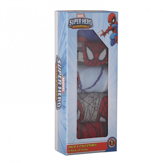 5PACK Детски чорапи Cerdá Spiderman многоцветен (2200007418)