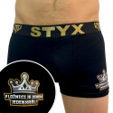 Мъжки боксерки Styx / KTV sports rubber черено - черен каучук (GTCK960)