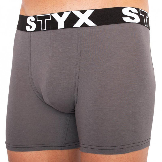 3PACK Мъжки боксерки Styx дълги спортни еластични многоцветни (U9626763)