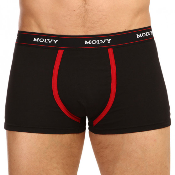 2PACK Мъжки боксерки Molvy черено (KP-082-BEU)