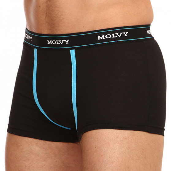 2PACK Мъжки боксерки Molvy черено (KP-082-BEU)