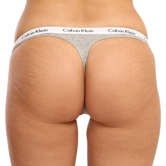 3PACK Дамски стрингове Calvin Klein извънгабаритен multicolor (QD3800E-13X)