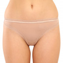 Дамски стрингове Calvin Klein бежов (QD3763E-7NS)