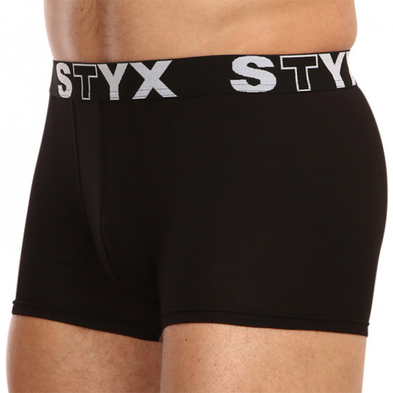 3PACK Мъжки боксерки Styx спортни еластични черни (G9606060)