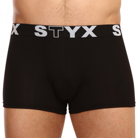 3PACK Мъжки боксерки Styx спортни еластични черни (G9606060)