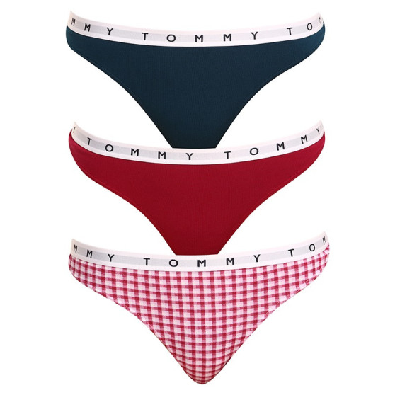 3PACK Дамски стрингове Tommy Hilfiger многоцветен (UW0UW02521 0XR)