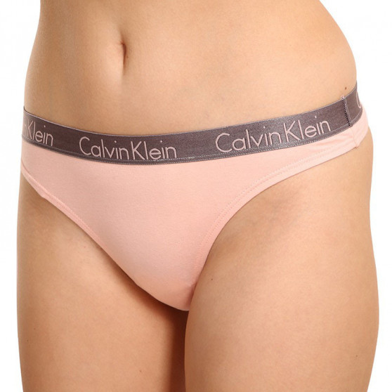 3PACK Дамски стрингове Calvin Klein многоцветен (QD3560E-1CZ)