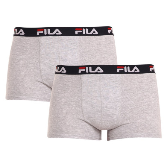 2PACK Мъжки боксерки Fila сиво (FU5142/2-400)