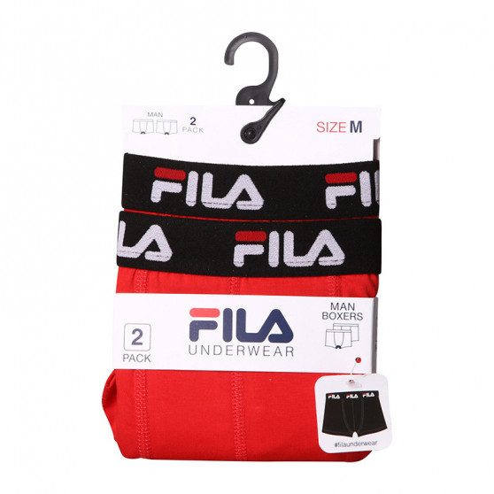 2PACK Мъжки боксерки Fila red (FU5141/2-118)