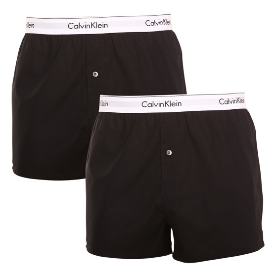 2PACK Мъжки боксерки Calvin Klein черено (NB1396A-001)